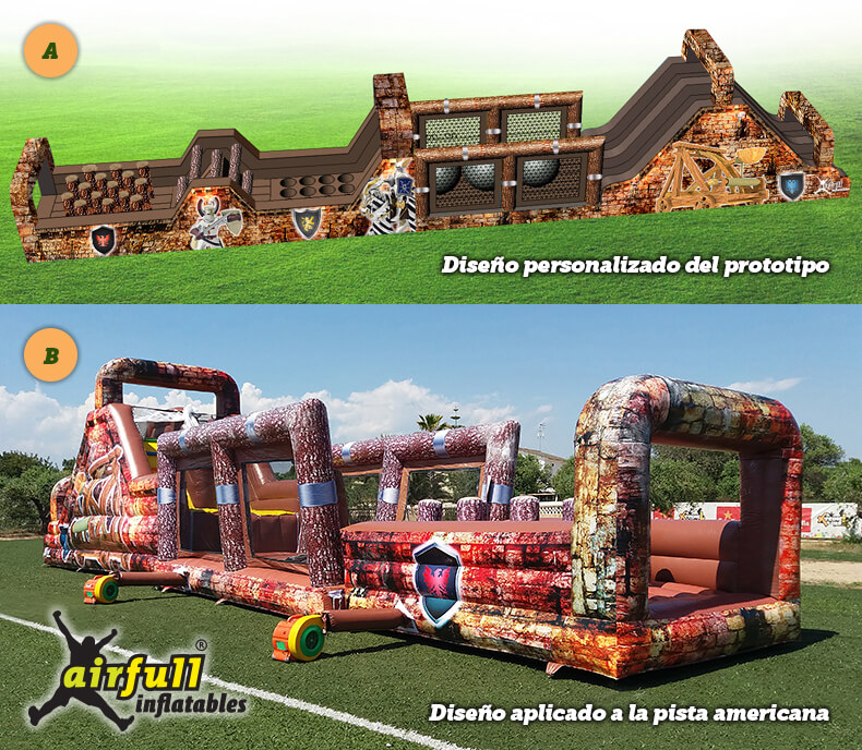 Custom designs Airfull inflatables bouncy castles